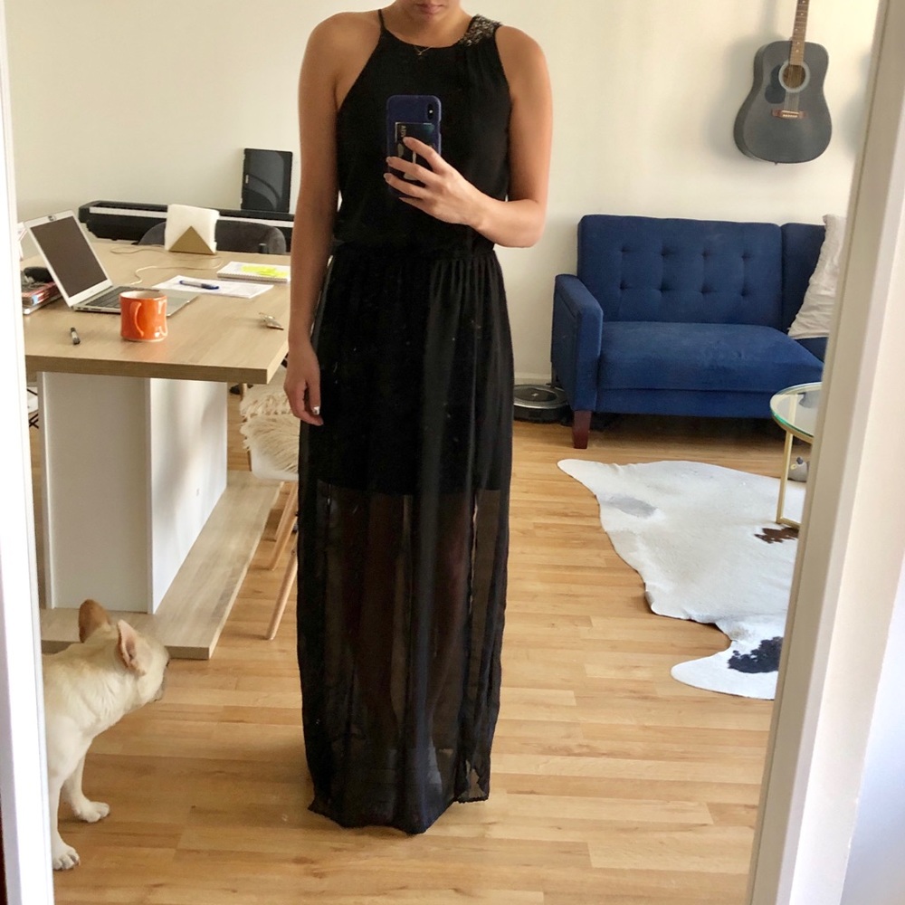 Zara Embroidered Maxi Dress